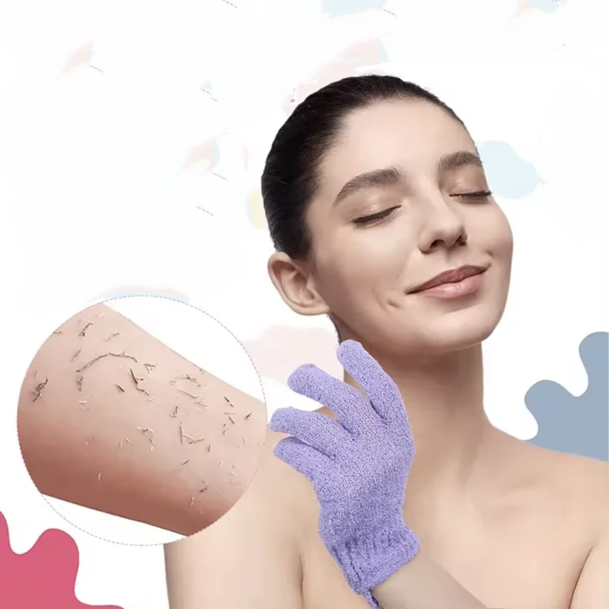 Paire de gants exfoliants
