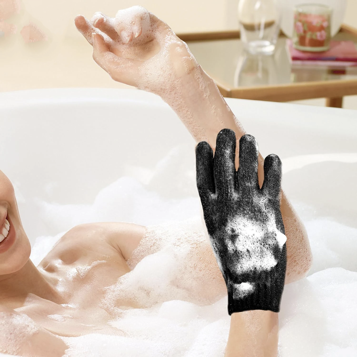 Paire de gants exfoliants