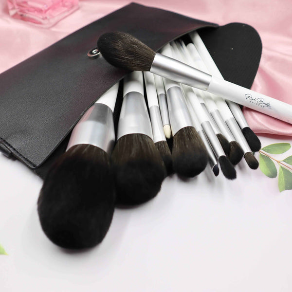 HÉLOÏSE - Kit de Pinceaux de maquillage en marbre Blanc - LA MAISON RACH BEAUTY